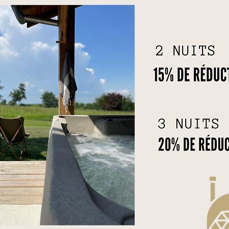 Dome Insolite Cedre Jacuzzi Et Petits Dejeuners Inclus Lagraulet-du-Gers Bagian luar foto