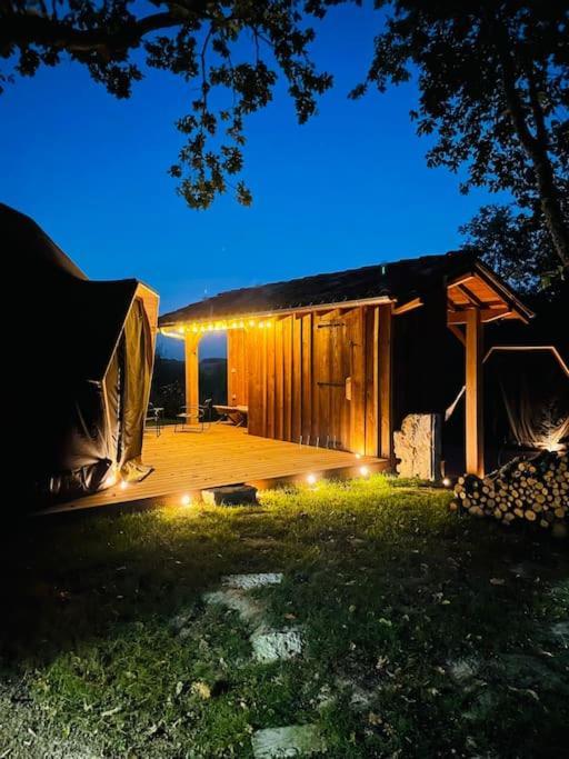Dome Insolite Cedre Jacuzzi Et Petits Dejeuners Inclus Lagraulet-du-Gers Bagian luar foto