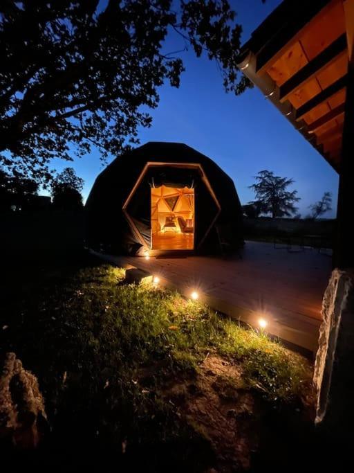 Dome Insolite Cedre Jacuzzi Et Petits Dejeuners Inclus Lagraulet-du-Gers Bagian luar foto