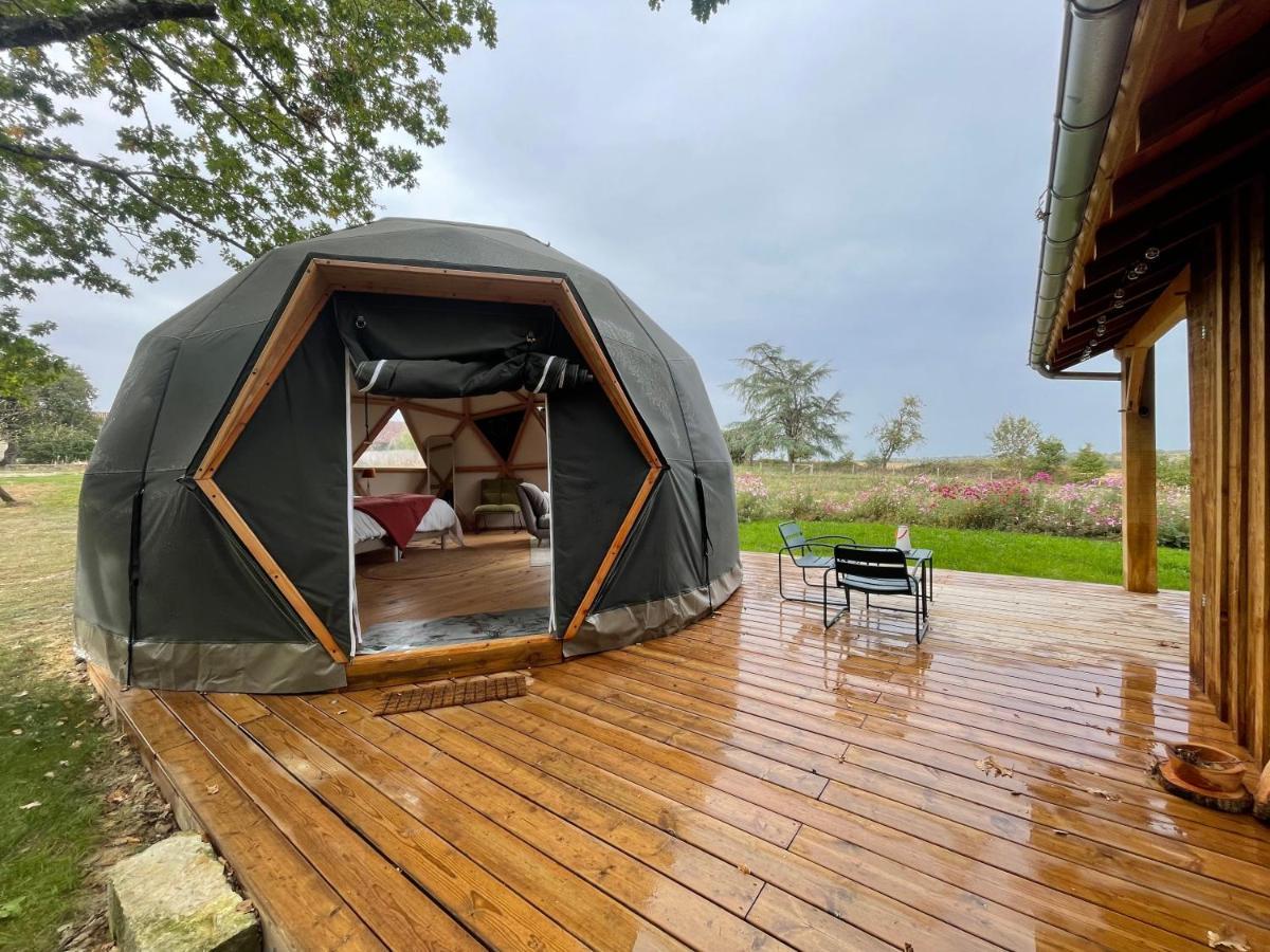 Dome Insolite Cedre Jacuzzi Et Petits Dejeuners Inclus Lagraulet-du-Gers Bagian luar foto