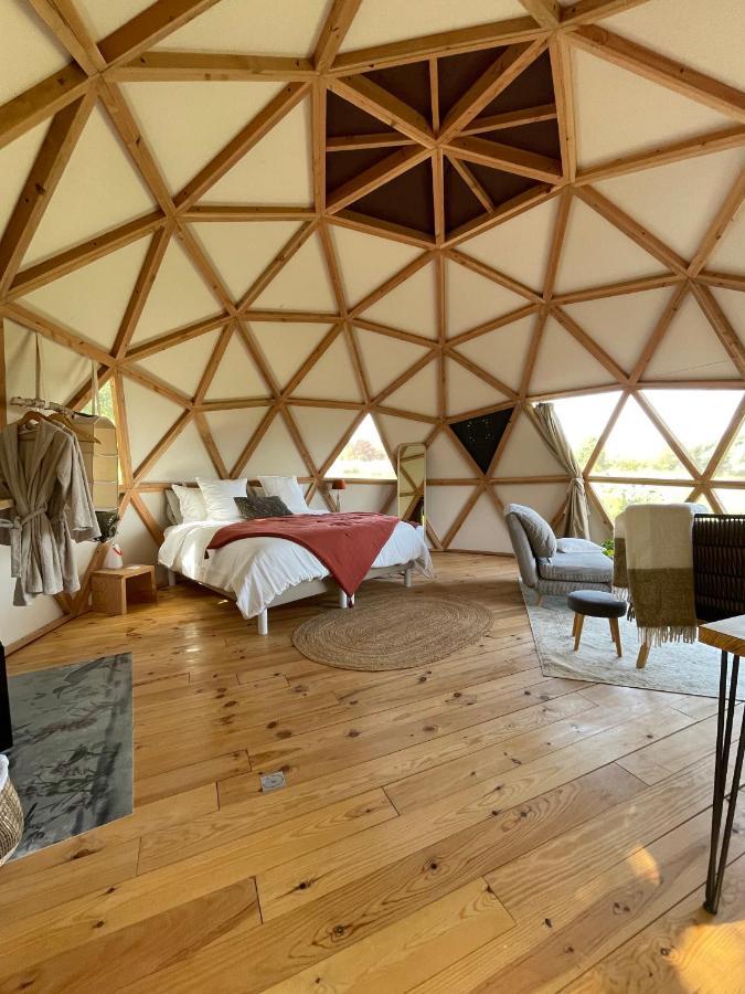 Dome Insolite Cedre Jacuzzi Et Petits Dejeuners Inclus Lagraulet-du-Gers Bagian luar foto